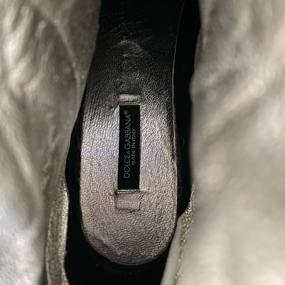 Dolce & Gabbana Over Knee Winter Snow Rubber & Leather Boots 8 38.5 dust… - Picture 10 of 17